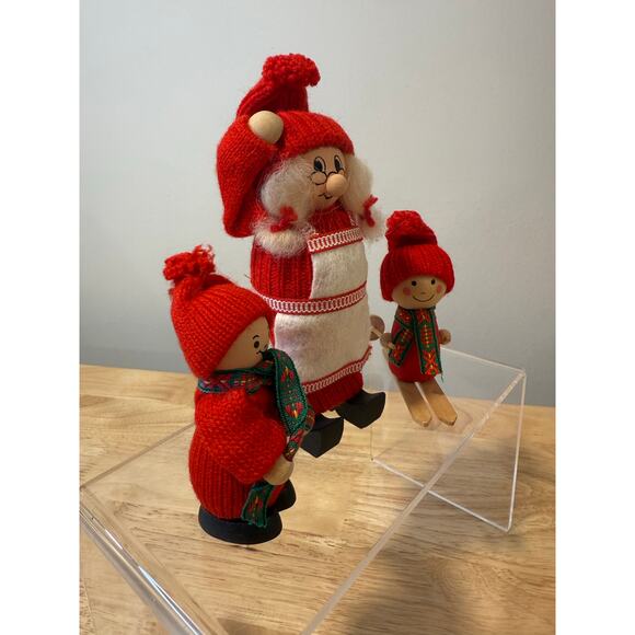 Lot of 3 Ljungstroms Of Sweden Tomte Wooden Figures Holiday Christmas JL - Picture 6 of 11